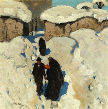 Beim Kirchgang, Mulley, 31x26