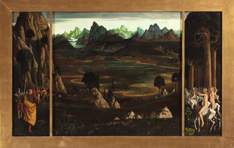 Entdeckung der Neuen Welt, 68x100, Reyl-Hanisch mit Rahmen