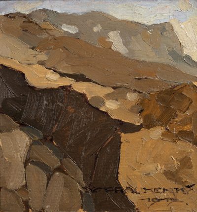 Felsenlandschaft, 26,5 x 25,2, Prachensky Wilhelm Nikolaus