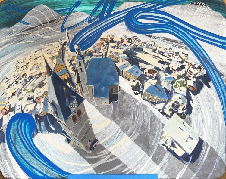 Kitzbühel im Dreh, 80x100cm, Altmüller Beni bearb