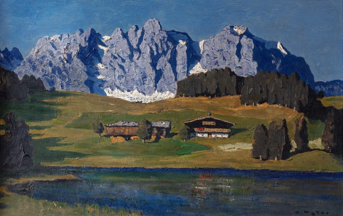 Schwarzsee bei Kitzbühel, 47,8x68,2, 1933, Walde Alfons